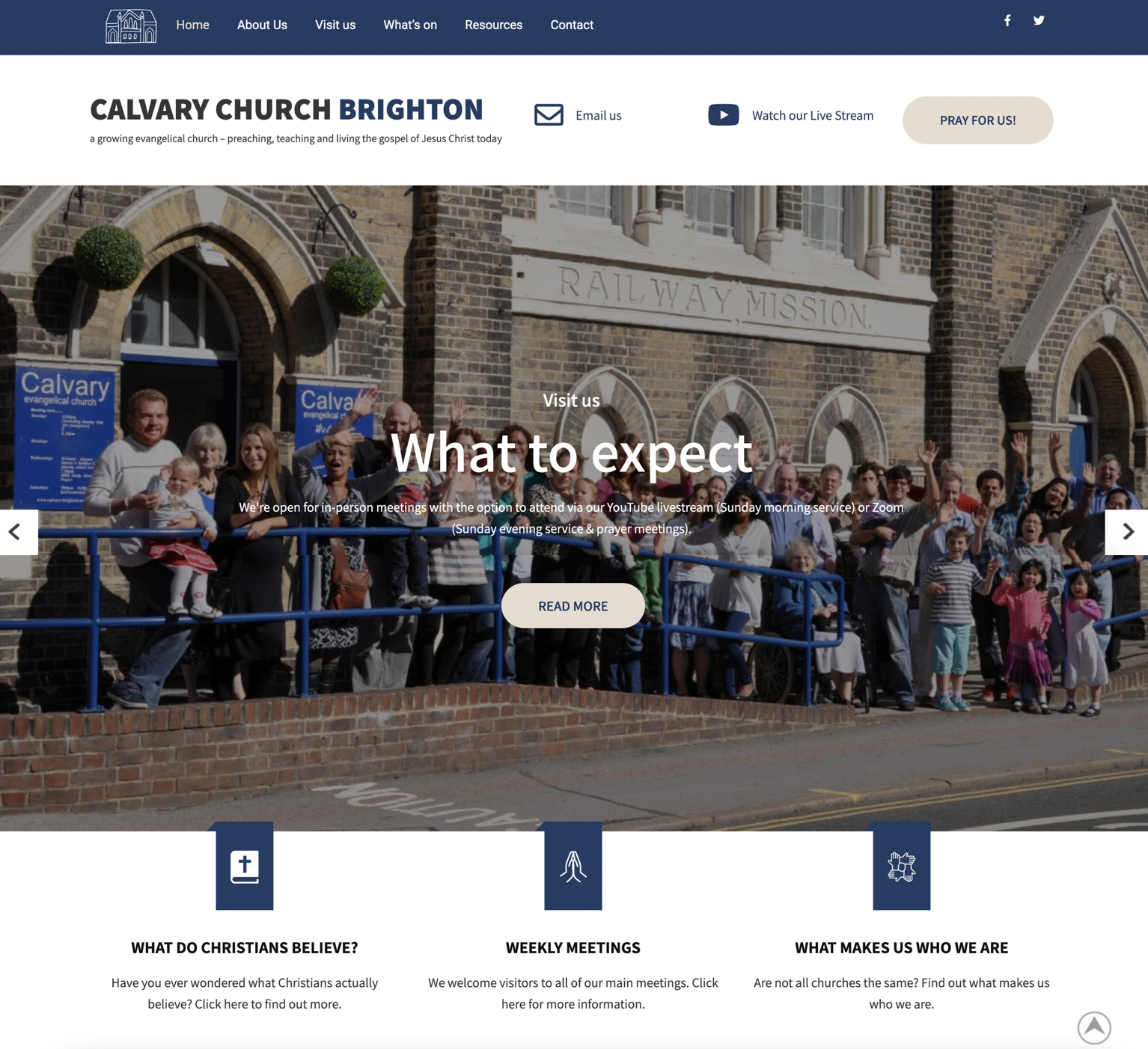 Calvary Church Brighton Website